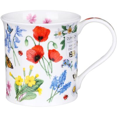 Dunoon Wild Flowers Poppy Bute Shape Mug Dunoon Wild Flowers Poppy Bute Shape Mug