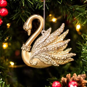 Gisela Graham Assorted Gold Swan Acrylic Tree Decoration Gisela Graham Assorted Gold Swan Acrylic Tree Decoration