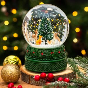 Gisela Graham Woodland Animals Large Musical Snow Globe Decoration Gisela Graham Woodland Animals Large Musical Snow Globe Decoration