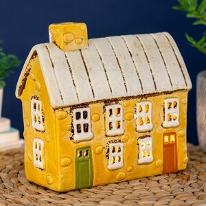 Village Pottery Double Terrace House Tealight Holder Village Pottery Double Terrace House Tealight Holder