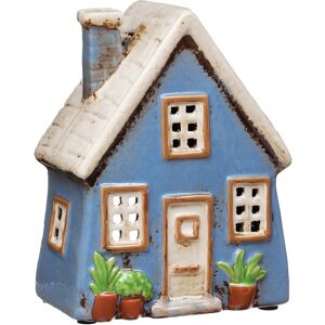 Village Pottery Slat Roof Garden House Tealight Holder Village Pottery Slat Roof Garden House Tealight Holder