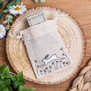 East of India 'Rabbit' Small Drawstring Bag East of India 'Rabbit' Small Drawstring Bag