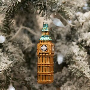 Gisela Graham London 'Big Ben' Glass Tree Decoration Gisela Graham London 'Big Ben' Glass Tree Decoration