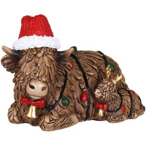 Lesser & Pavey Christmas Hughie Highland Cow & Calf Ornament Lesser & Pavey Christmas Hughie Highland Cow & Calf Ornament