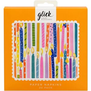 Glick Bright Candles Pack of 20 Napkins Glick Bright Candles Pack of 20 Napkins