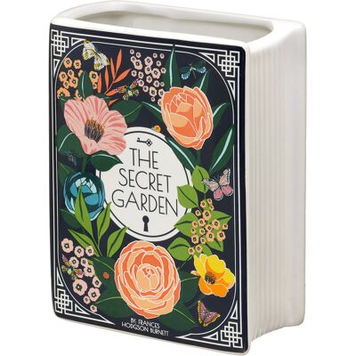 Steel Mill & Co ‘The Secret Garden’ Small Book Vase - Vase Steel Mill & Co ‘The Secret Garden’ Small Book Vase - Vase
