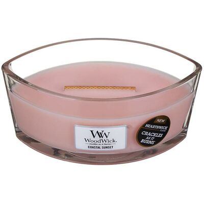 WoodWick Hearthwick Oval Coastal Sunset Candle - Scented Candle with Crackling Wick WoodWick Hearthwick Oval Coastal Sunset Candle - Scented Candle with Crackling Wick
