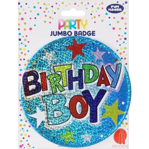 Eurowrap Birthday Boy Jumbo 15cm Badge Eurowrap Birthday Boy Jumbo 15cm Badge