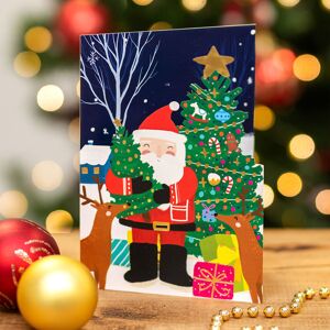 Alljoy Design Paper Cut Art Merry Santa Christmas Card Alljoy Design Paper Cut Art Merry Santa Christmas Card