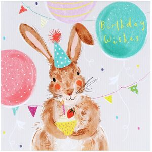 Whistlefish Bunny with Cupcake Birthday Card Whistlefish Bunny with Cupcake Birthday Card