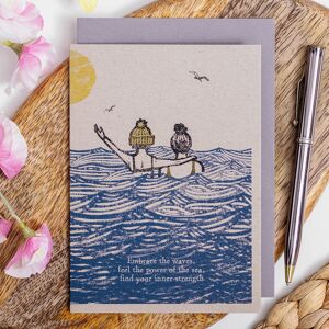 East of India ‘Embrace The Waves’ Swimmers Greetings Card East of India ‘Embrace The Waves’ Swimmers Greetings Card