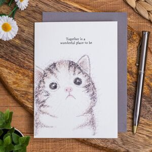East of India 'Together Is A Wonderful Place To Be' Cat Card East of India 'Together Is A Wonderful Place To Be' Cat Card