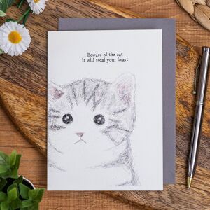 East of India 'Beware Of The Cat' Card East of India 'Beware Of The Cat' Card