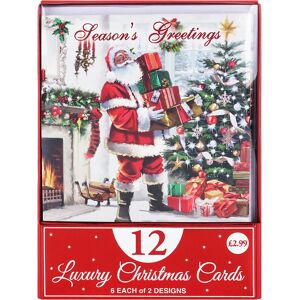 Eurowrap Santa Claus Set of 12 Christmas Cards Eurowrap Santa Claus Set of 12 Christmas Cards