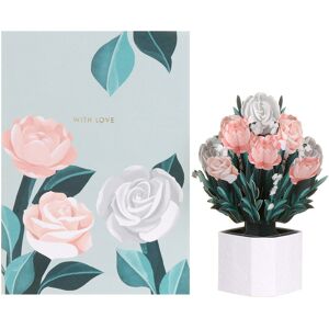 Origamo Mini Flora ‘Peonies’ Bouquet Card - Greeting Card Origamo Mini Flora ‘Peonies’ Bouquet Card - Greeting Card