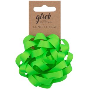 Glick Neon Green Confetti Bow Glick Neon Green Confetti Bow