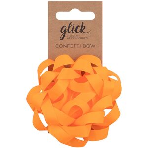Glick Neon Orange Confetti Bow Glick Neon Orange Confetti Bow