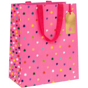 Glick Paper Salad Pink Star Garland Large Gift Bag Glick Paper Salad Pink Star Garland Large Gift Bag