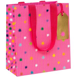 Glick Paper Salad Pink Star Garland Medium Gift Bag Glick Paper Salad Pink Star Garland Medium Gift Bag
