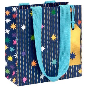 Glick Paper Salad Navy Star Garland Small Gift Bag Glick Paper Salad Navy Star Garland Small Gift Bag