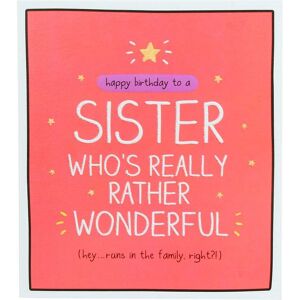 Happy Jackson Rather Wonderful Sister Birthday Card Happy Jackson Rather Wonderful Sister Birthday Card
