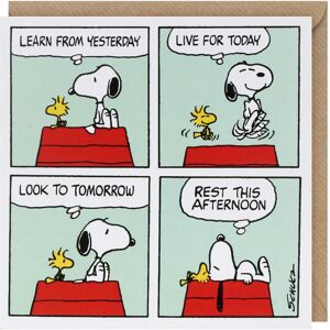 Peanuts Snoopy ‘Learn’ Greetings Card Peanuts Snoopy ‘Learn’ Greetings Card