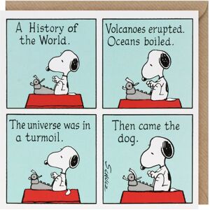 Peanuts Snoopy ‘History of the World’ Greetings Card Peanuts Snoopy ‘History of the World’ Greetings Card