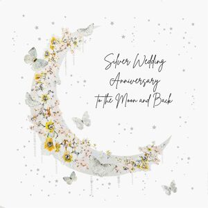 Five Dollar Shake Mimosa Moon Luxury Silver Wedding Anniversary Card Five Dollar Shake Mimosa Moon Luxury Silver Wedding Anniversary Card