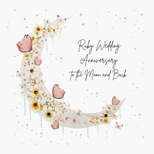 Five Dollar Shake Mimosa Moon Luxury Ruby Wedding Anniversary Card Five Dollar Shake Mimosa Moon Luxury Ruby Wedding Anniversary Card