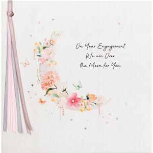 Five Dollar Shake Floral Moon Luxury Engagement Card Five Dollar Shake Floral Moon Luxury Engagement Card