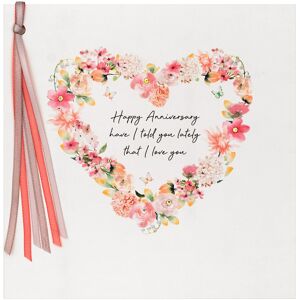 Five Dollar Shake Floral Heart Luxury Anniversary Card Five Dollar Shake Floral Heart Luxury Anniversary Card
