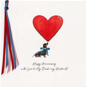 Five Dollar Shake Dachshund Heart Dash-ing Husband Luxury Anniversary Card Five Dollar Shake Dachshund Heart Dash-ing Husband Luxury Anniversary Card