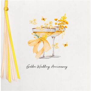 Five Dollar Shake Bubbles Luxury Golden Wedding Anniversary Card Five Dollar Shake Bubbles Luxury Golden Wedding Anniversary Card