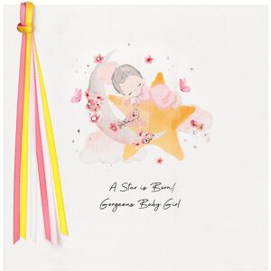 Five Dollar Shake A Star is Born Girl New Baby Card Five Dollar Shake A Star is Born Girl New Baby Card