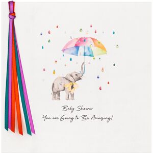 Five Dollar Shake Elephant Baby Shower Greetings Card Five Dollar Shake Elephant Baby Shower Greetings Card