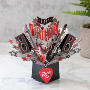 Second Nature Birthday Rock 3D Pop Up Card - Greeting Card Second Nature Birthday Rock 3D Pop Up Card - Greeting Card