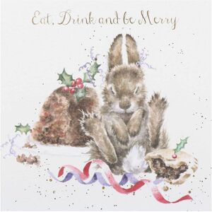 Wrendale Designs ‘Eat, Drink and Be Merry’ Rabbit Christmas Card Wrendale Designs ‘Eat, Drink and Be Merry’ Rabbit Christmas Card