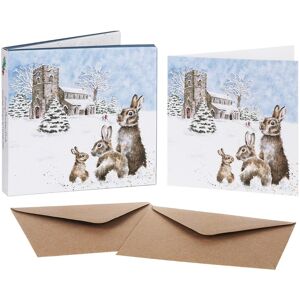 Wrendale Designs ‘Silent Night’ Rabbits Set of 8 Gold Foiled Christmas Cards Wrendale Designs ‘Silent Night’ Rabbits Set of 8 Gold Foiled Christmas Cards