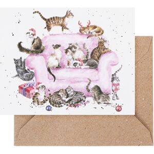 Wrendale Designs ‘Meowy Christmas’ Cats 9cm Mini Christmas Card Wrendale Designs ‘Meowy Christmas’ Cats 9cm Mini Christmas Card