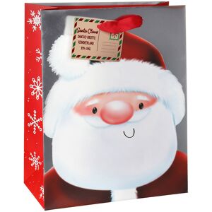 Eurowrap Santa Foil Large Christmas Gift Bag Eurowrap Santa Foil Large Christmas Gift Bag