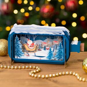 Alljoy Design Christmas Santa On Sleigh Message In A Bottle Christmas Card Alljoy Design Christmas Santa On Sleigh Message In A Bottle Christmas Card