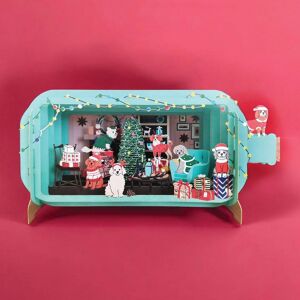 Alljoy Design Festive Dogs Message In A Bottle Christmas Card Alljoy Design Festive Dogs Message In A Bottle Christmas Card