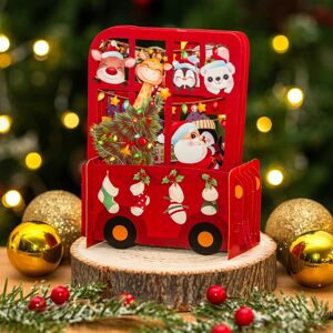 Alljoy Design Christmas Bus 3D Pop Up Christmas Card Alljoy Design Christmas Bus 3D Pop Up Christmas Card
