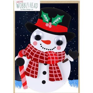 Alljoy Design Snowman 3D Wobbly Head Christmas Card Alljoy Design Snowman 3D Wobbly Head Christmas Card