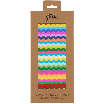 Glick Paper Salad Colour Hub Multi Ric Rac Tissue Paper Glick Paper Salad Colour Hub Multi Ric Rac Tissue Paper