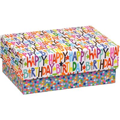 Glick Happy Birthday 20cm Rectangular Gift Box Glick Happy Birthday 20cm Rectangular Gift Box