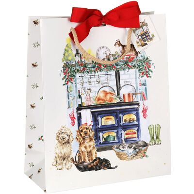 Wrendale Designs ‘The Country Christmas Kitchen’ Large Christmas Gift Bag Wrendale Designs ‘The Country Christmas Kitchen’ Large Christmas Gift Bag