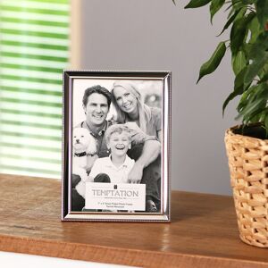 Temptation Silver-Plated Narrow Dotted Edge Photo Frame 5x7 Temptation Silver-Plated Narrow Dotted Edge Photo Frame 5x7