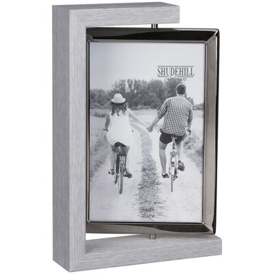 Shudehill Grey Wood Look 4x6 Rotating Portrait Photo Frame Shudehill Grey Wood Look 4x6 Rotating Portrait Photo Frame