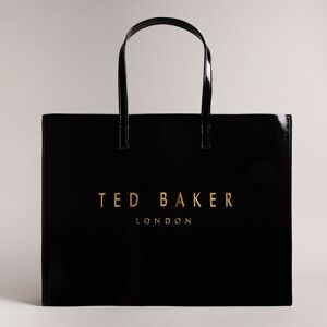 Ted Baker CRIKON Black Crinkle Texture Extra Large Icon Bag Ted Baker CRIKON Black Crinkle Texture Extra Large Icon Bag